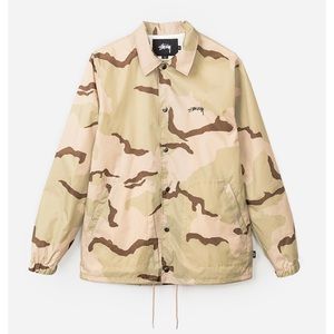 STUSSY MEN SPRING COACH JACKET (CAMO)